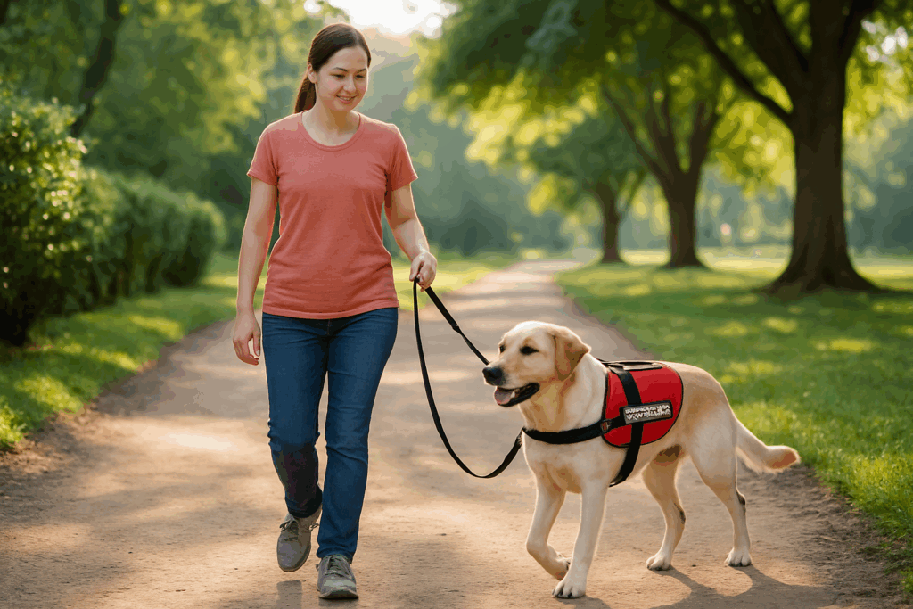 Walking Your Service Dog in Summer