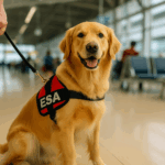 ESA Waiting to Travel at an Airport