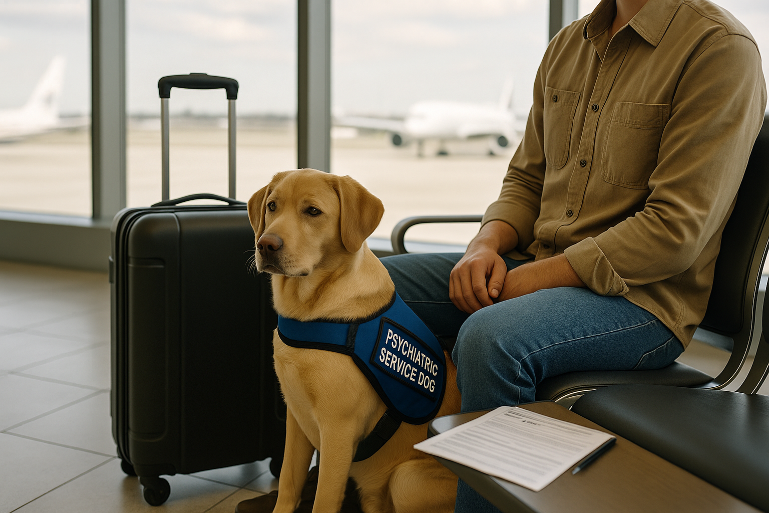 Flying with a Service Dog 2025