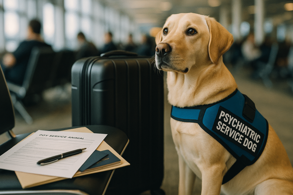 Flying with a Psychiatric Service Dog